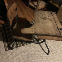 Antique School Desk