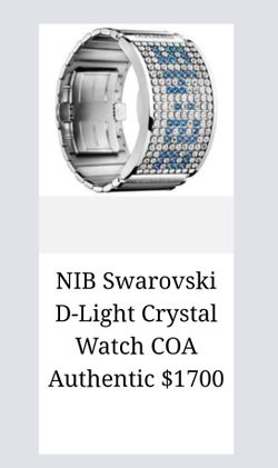 Swarovski Accessories | Swarovski D Light Watch Msrp | Color: Silver