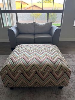 Love seat and ottoman