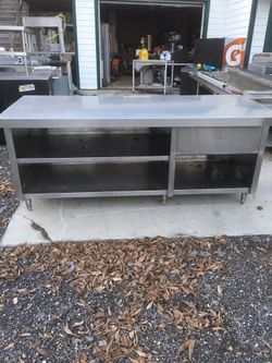 Stainless steel table