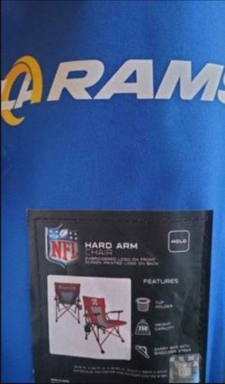 LA Rams Hard Arm Folding Chair - NEW