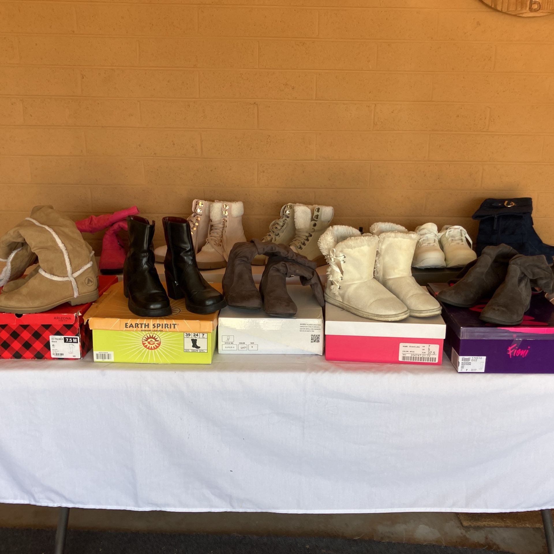 Boots And Shoes Size 71/2 And 8.