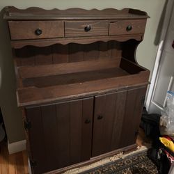 Wooden Dry Sink Cabinet