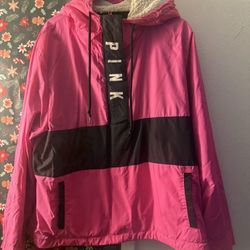 victoria secret mid zip hoodie jacket