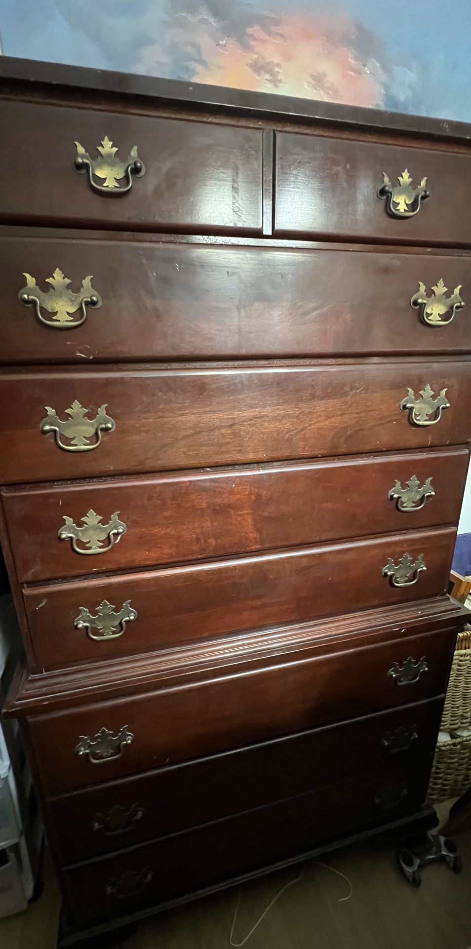 Mahogany Wood Antique Bedroom Set