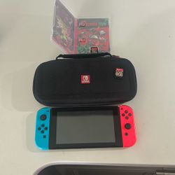 Nintendo Switch With 2games And A Case To Carry Around 
