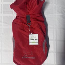 Medium Waterproof Dog Vest With Hood & Fleece Interior