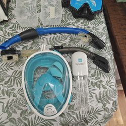 Mask and snorkel equipment