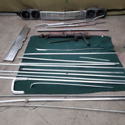 64 Impala Parts Steering Columb Non Tilt Grill Assembly Side Moldings Hood And Trunk Moldings See Pictures