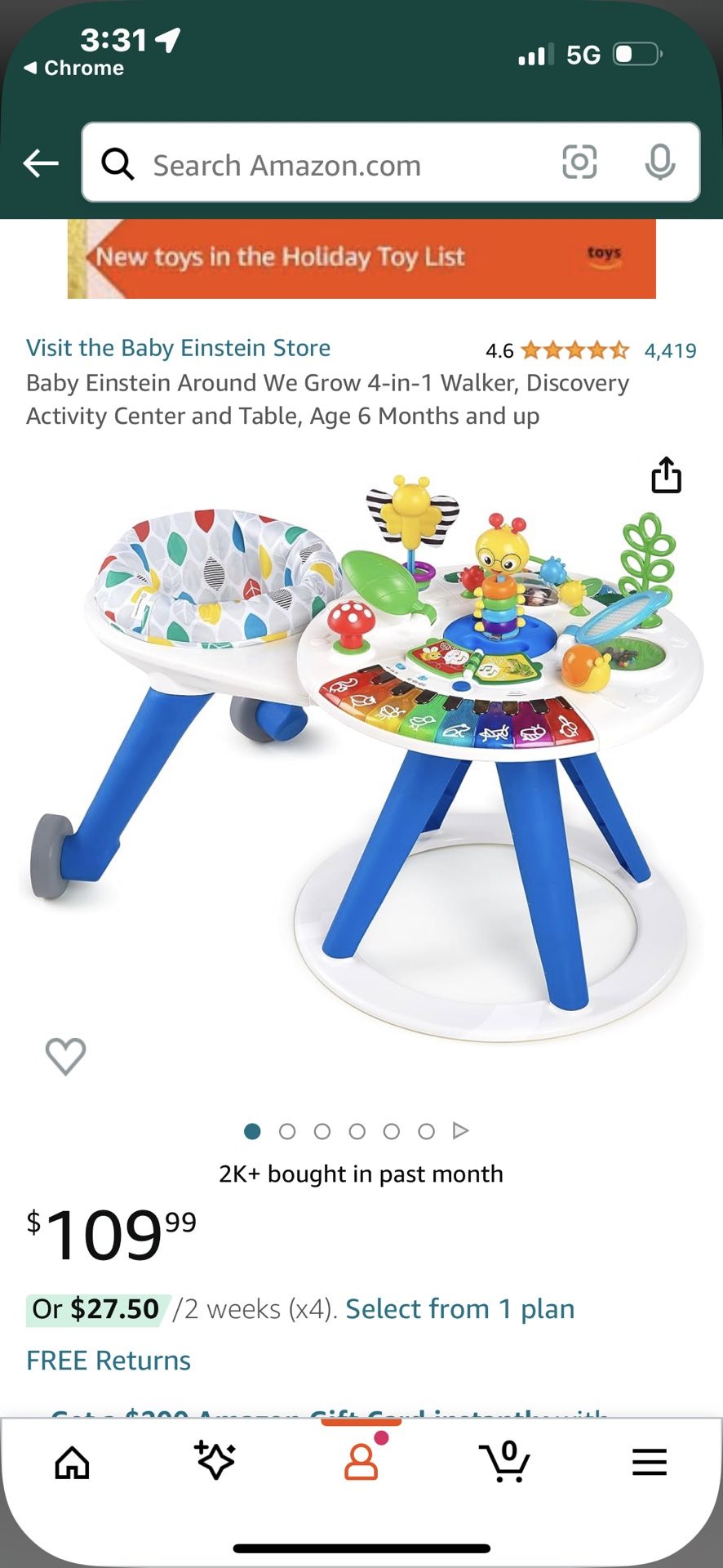 4 In One Toddler Walker Toy