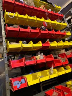 Small Parts Bin Rack