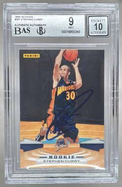 Stephen Curry Autographed Rookie certified & Graded