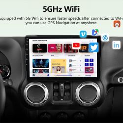 Awesafe Car Radio Stereo Upgrade for Keep Wrangler JK 2007-2018 Dodge Ram