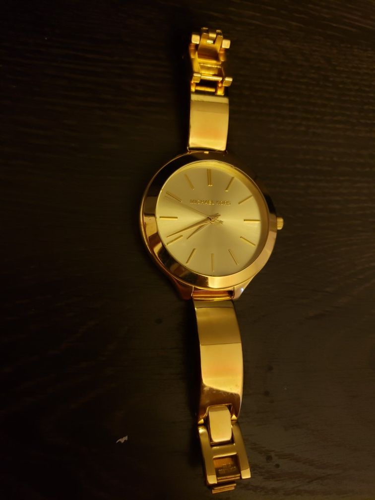 MK gold watch