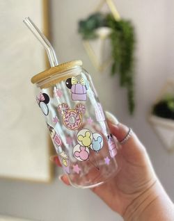 Glass Coffee Tumbler | Disney