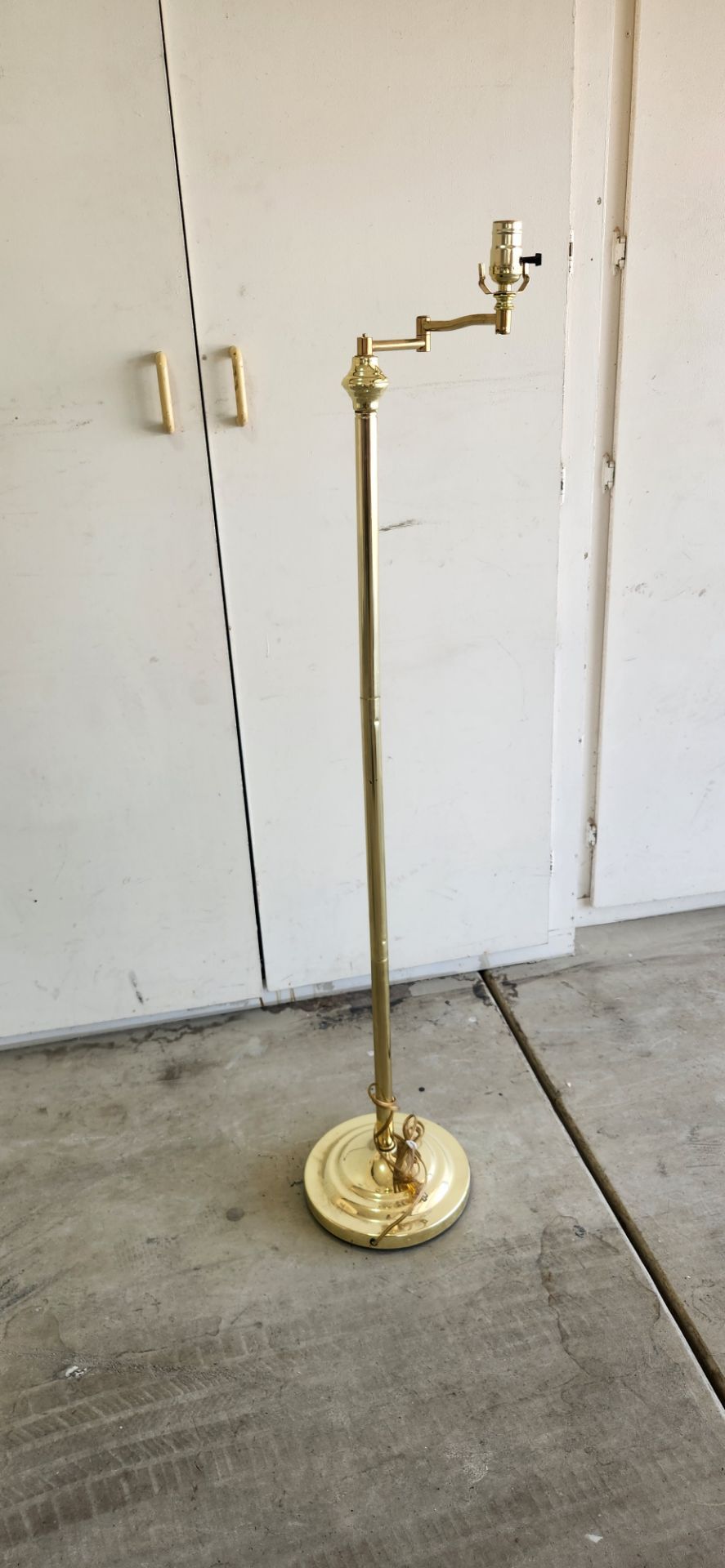Brass floor lamp