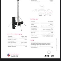 Airstar Sirocco Led Construction Light