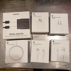 Apple And Samsung Chargers 