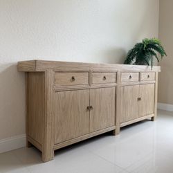 New City Furniture Deven light tone wood cabinet - credenza cost was $2,180 at store!