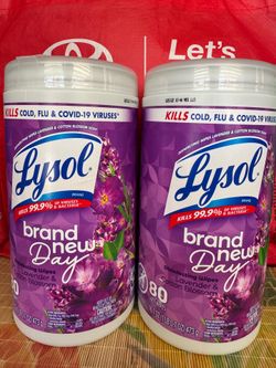 Lysol disinfecting wipes - lavender & cotton blossom scent