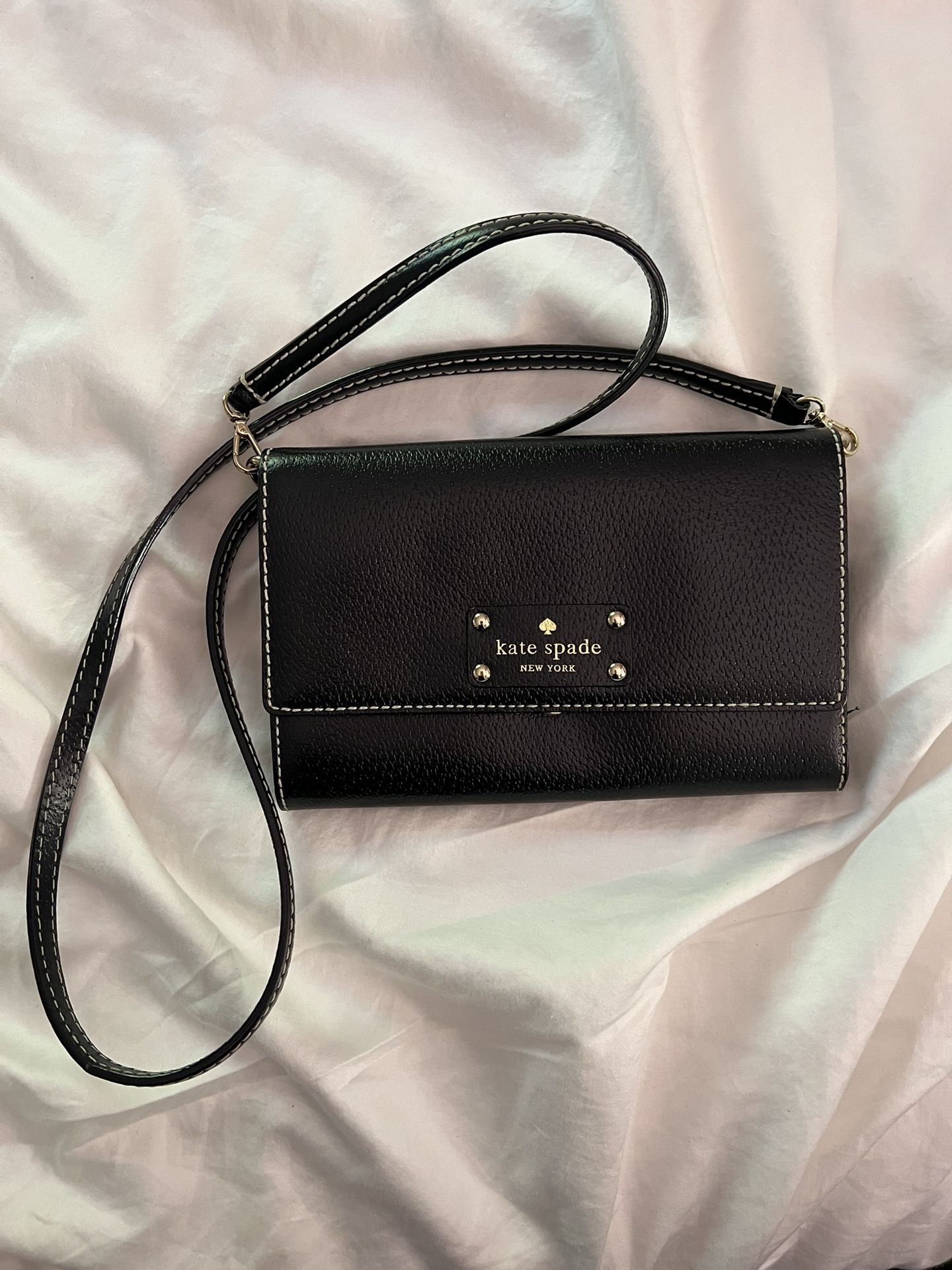 Kate Spade Crossbody Bag With Pink Interior