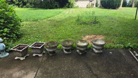 Vintage Concrete Planters
