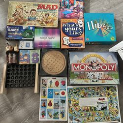 Board games $20 for all or will consider selling separately for more