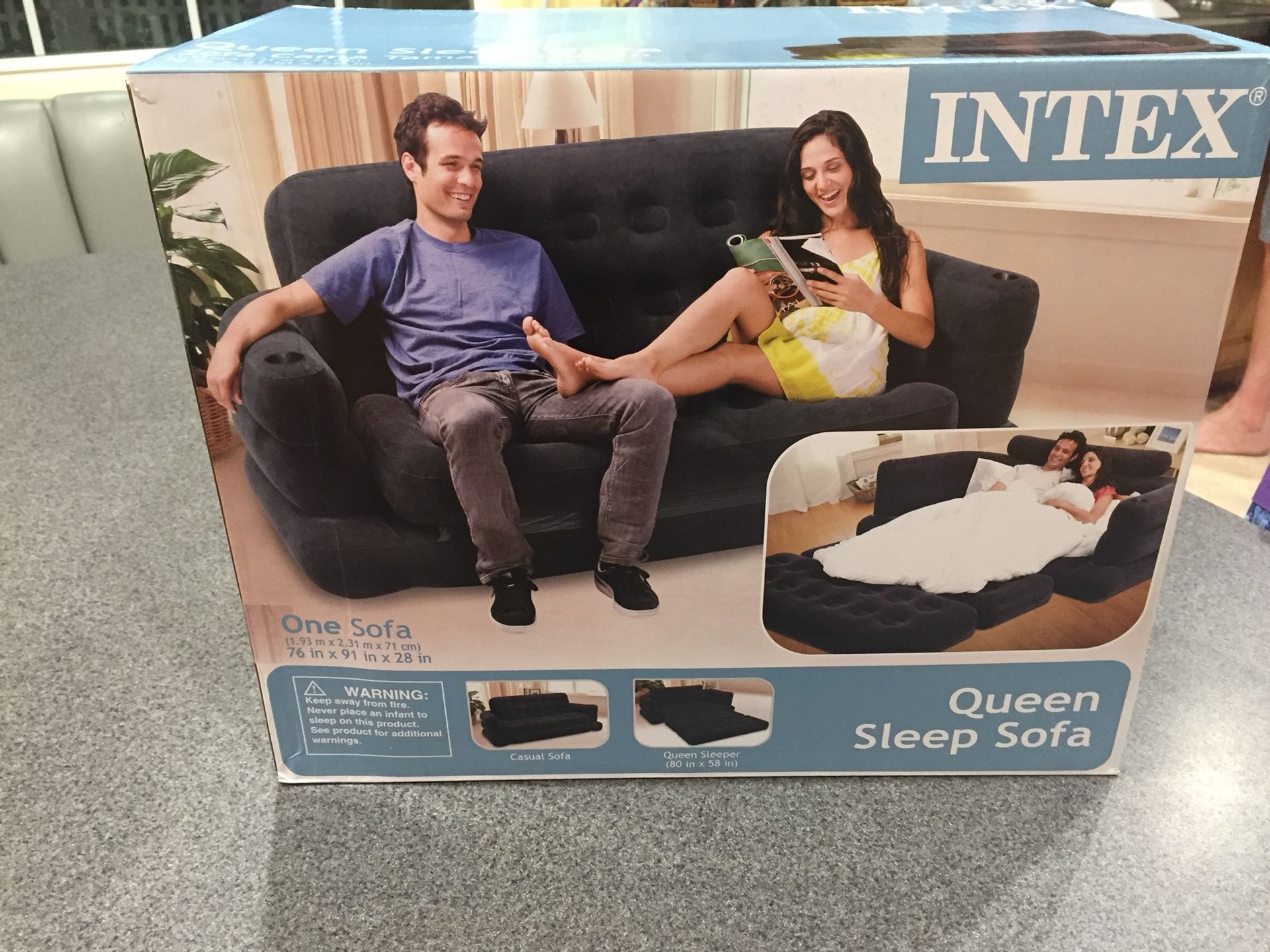 Intex queen sleep sofa