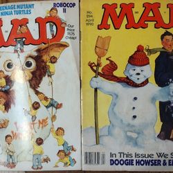 Vintage MAD Magazine 2 Issues 1990