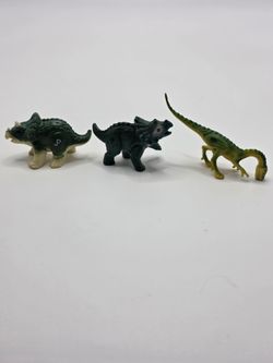 1997 Vintage Jurassic Park Mini Dinosaur Figures Set of 3