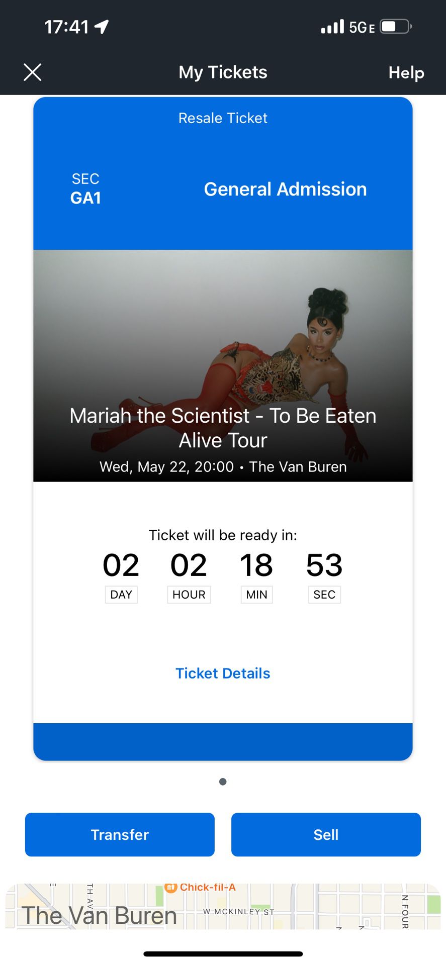 mariah the scientist concert ticket
