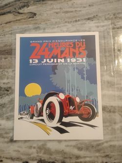 Beautiful art deco style grand Prix racing print