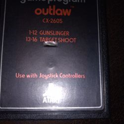 Atari.   Outlaw.  $20