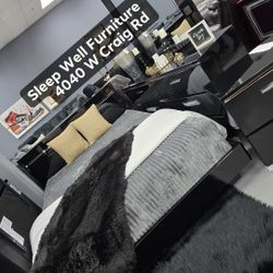 ✨️ 4pc Queen, King Led Light Bedroom ✨️ Furniture Sectional, Dining Sofa 