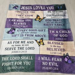 Jesus Loves You Blanket