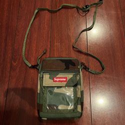 Supreme Utility Pouch Woodland Camo Crossbody Shoulder Bag