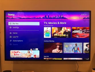 Samsung 55 inch tv amazing condition, wall mount included!