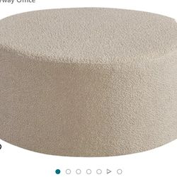  Round Coffee Table, Boucle Upholstered - New