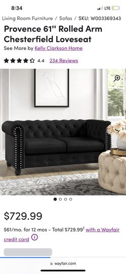 Set Of 2 Fabric Sofa