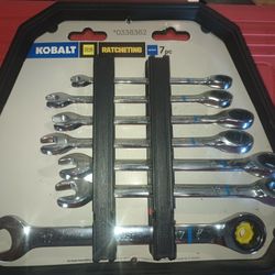 Kobalt 7 Pc Metric Ratcheting Wrench Set