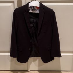 Calvin Klein Boys Black Suit, Shirt And 2 Ties