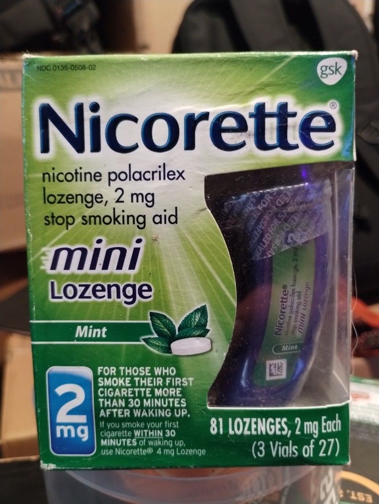 Unopened Nicorette 2 MG 81 Count 