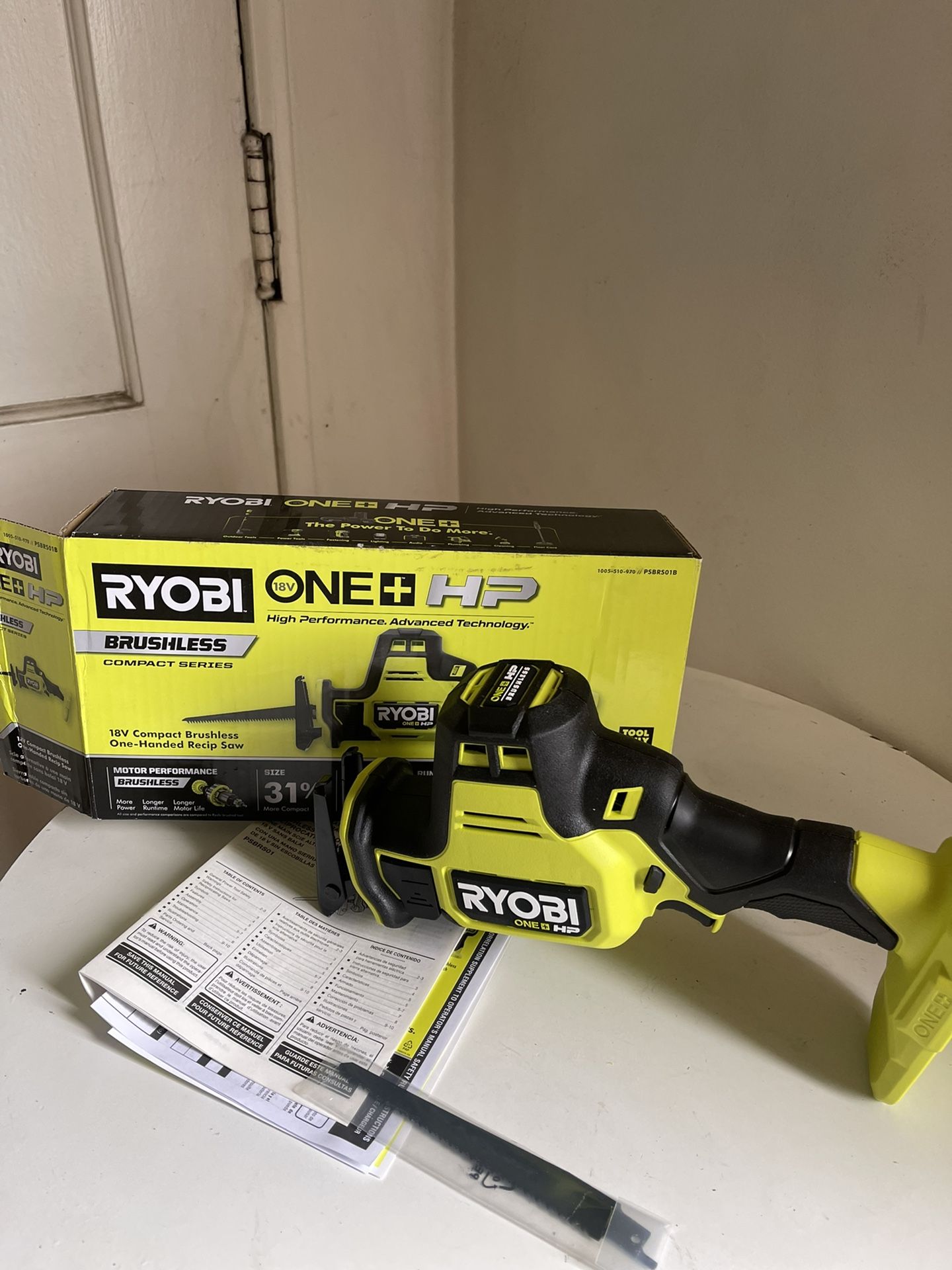 Hp 18v Brushless Reciprocating Ryobi Mini Reciprocating Saw RYOBI