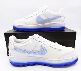 Nike Air Force 1 Shadow Shoes Women’s SZ 10 White/Royal Tint Blue FJ4567-100