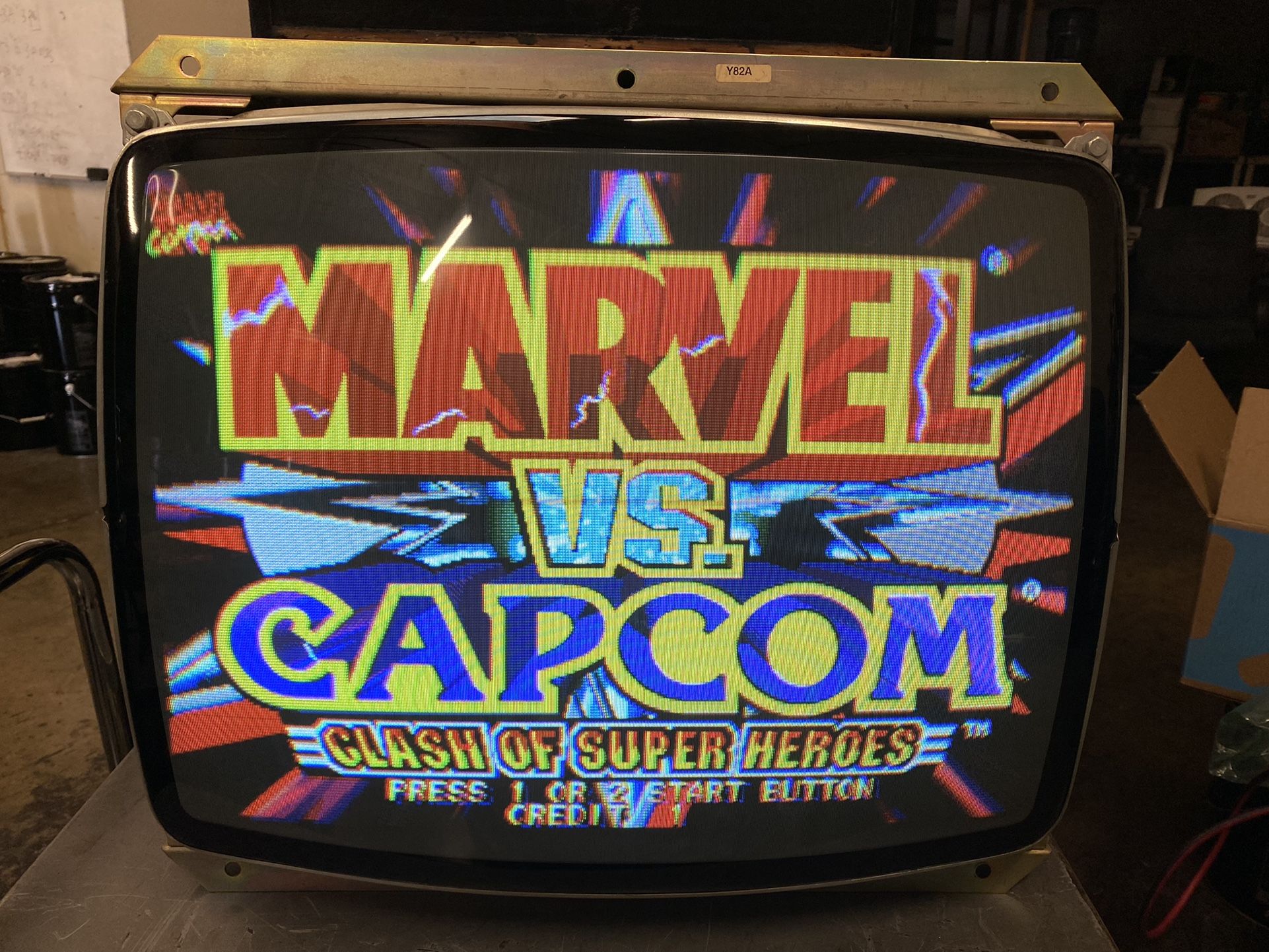 Arcade Wells Gardner K7000 25” CRT Monitor & Chasis w/NEW Flyback Nice Picture