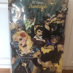 Dc Comics Bombshell Cardboard Poster 24” X 36”