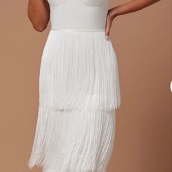 White Ladies Dress - Large