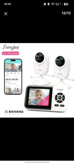 Simyke Baby Monitor with Two Cameras