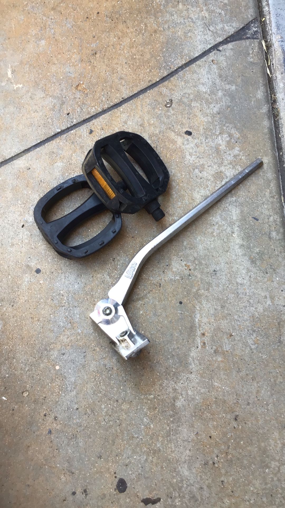 Used Bike Pedals And Kickstand For a 26” Bike