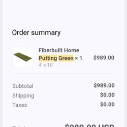 4x10 Putting Green By FIBER BUIKT